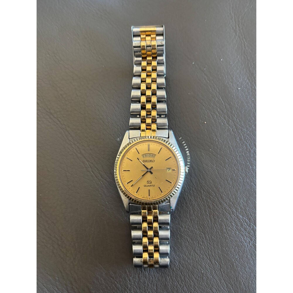 1990 Seiko SQ 5Y23-8A69 Quartz Day Date’- Works, New Battery